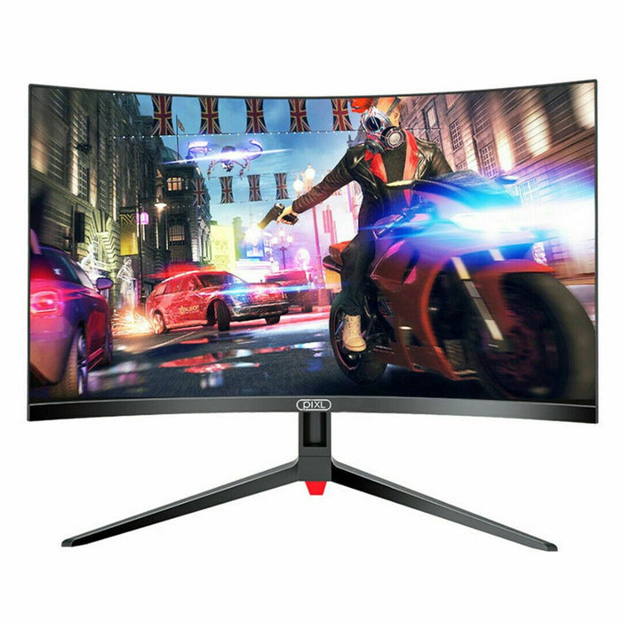 PC Gaming Monitor 144Mhz 24 Inch Curved LED Widescreen HDMI / Display Port Pixl