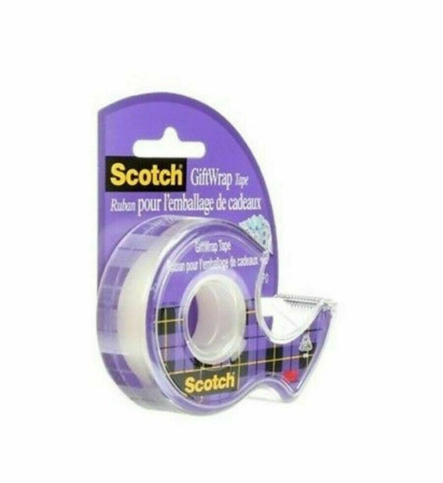 3M Scotch Gift wrap Tape, 19 mm x 16,5 m, guarantees strong seal