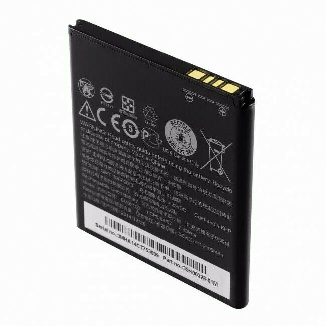 Genuine HTC BM65100 Battery 2100mAh 3.8V 7.98Wh For Desire 700 E1 603E 510 601