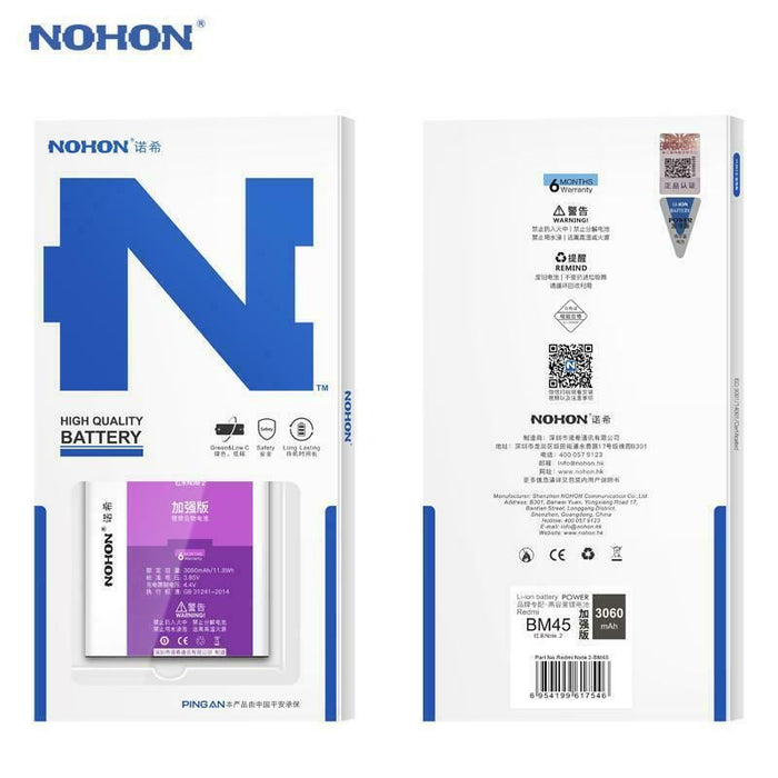 NOHON BN43 FOR XIAOMI MI REDMI NOTE 4 NEW MOBILE ORIGINAL BATTERY