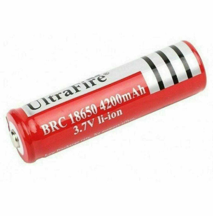 2 x Ultrafire 4200mAh 3.7V Rechargeable Li-ion Battery Flashlight torch