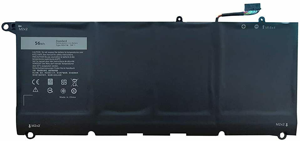 REPLACEMENT BATTERY 90V7W FOR DELL XPS 13 9343 9350 4-CELL 56WH 5K9CP JHXPY