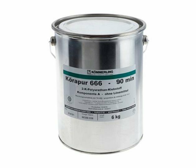 Korapur 666/90 two component, reactive adhesive for bonding of metals.