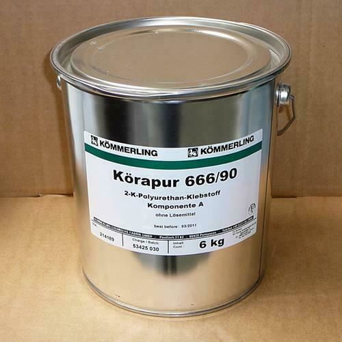 Korapur 666/90 two component, reactive adhesive for bonding of metals.