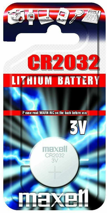 MAXELL CR2032 Battery 3V Lithium Coin Cell Toys Car Keys Remote