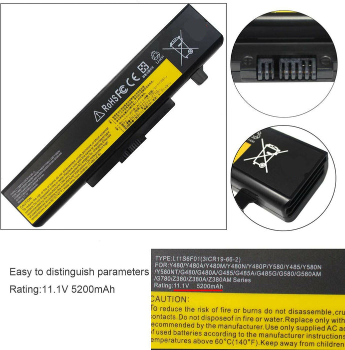 Replacement Battery For Notebook Lenovo L116Y01 5200mAh 10.8V Laptop Battery