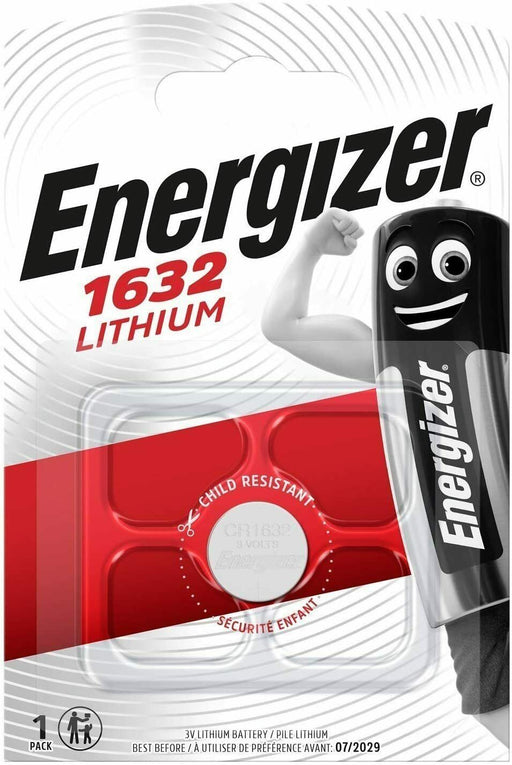 Energizer 1632 CR1632 3V Lithium Coin Cell Battery