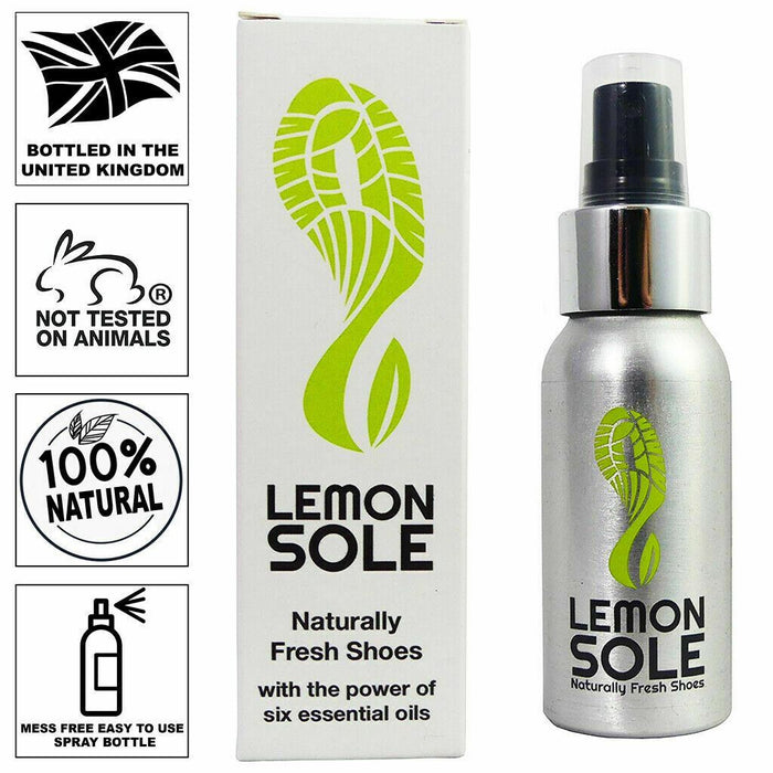 60ml Lemon Sole Shoe Spray Deodorant Freshener Deodoriser Trainer Smell Remover