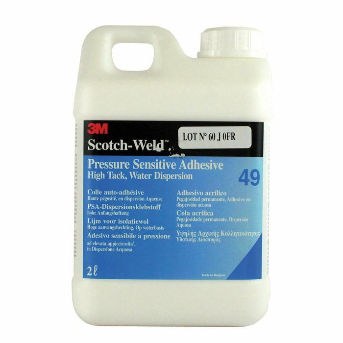 3M Scotch-Weld Pressure Sensitive Adhesive 49 (2L) High Tack, Water Dispersion