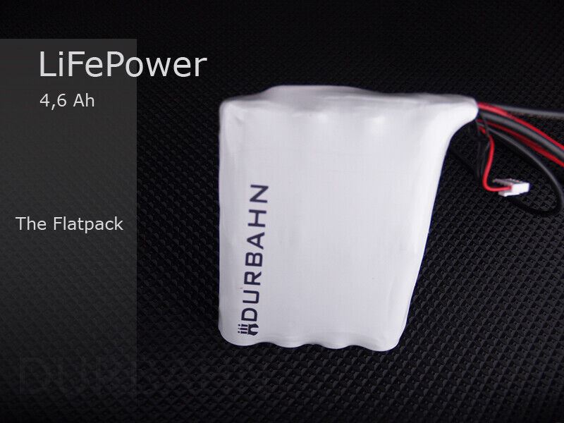 A123 LiFePower Durbahn A123 LiFePower Pack 4.6 Ah flat pack special - only 28mm