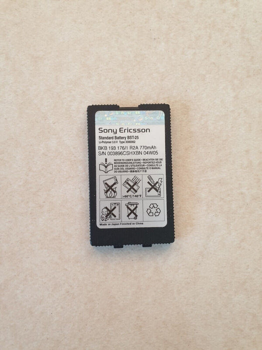 Genuine Original Sony Ericsson Battery BST-25 770mAh Used