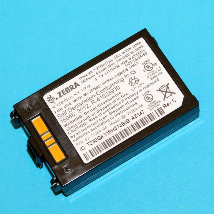 ZEBRA BTRY-MC7XEAB0E 1950mAh Handheld Device Battery for MC70 MC75 FR68 Series