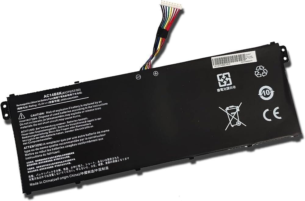 AC14B8K AC14B3K Battery for Acer Aspire V11 V13 V3-371 V3-331 V3 V3-111 48Wh