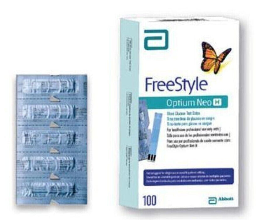 Abbott Freestyle Optium Neo H Blood Glucose 100 Test Strips - ( 2023/11/30)