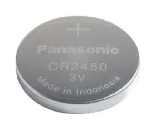 2 x Panasonic CR2450 3V Lithium Coin Cell Battery 2450, DL2450 Longest Expiry