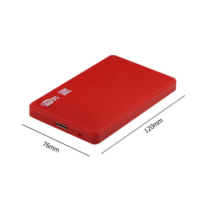 USB 3.0 HDD Enclosure 2.5-inch Serial Port SATA 3.0 Hard Drive CASE (Red)