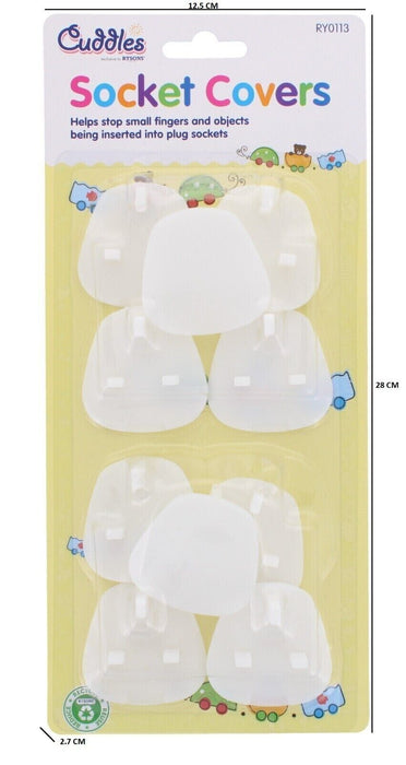 10 X PLUG SOCKET COVER / PROTECTOR BABY & CHILD SAFETY PROTECTOR SOCKET