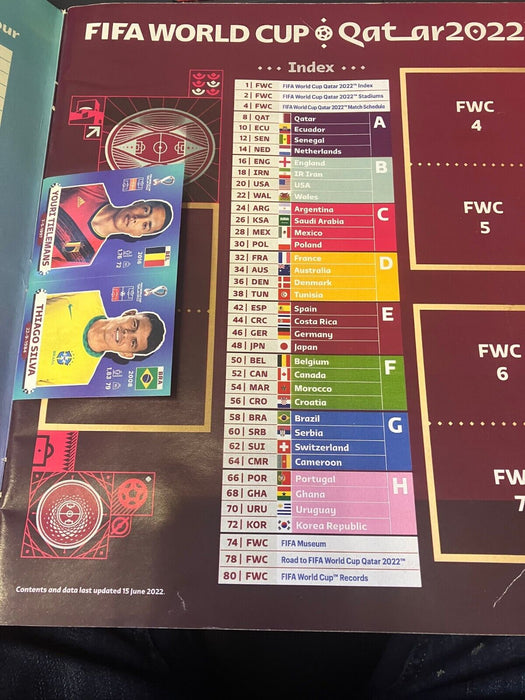 2022 FIFA World Cup Qatar Sports Sticker Album