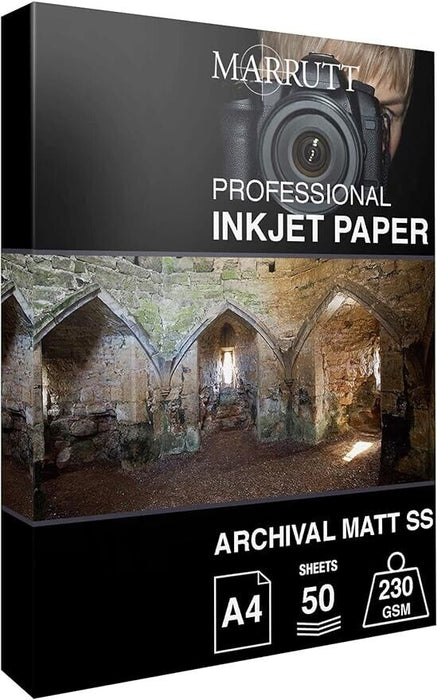 230gsm Archival Matt Single Sided Inkjet Photo Paper A4 50 Sheets White Color