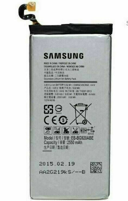 SM-G920F EB-BG920ABE 2550mAh, Battery For Samsung Galaxy S6