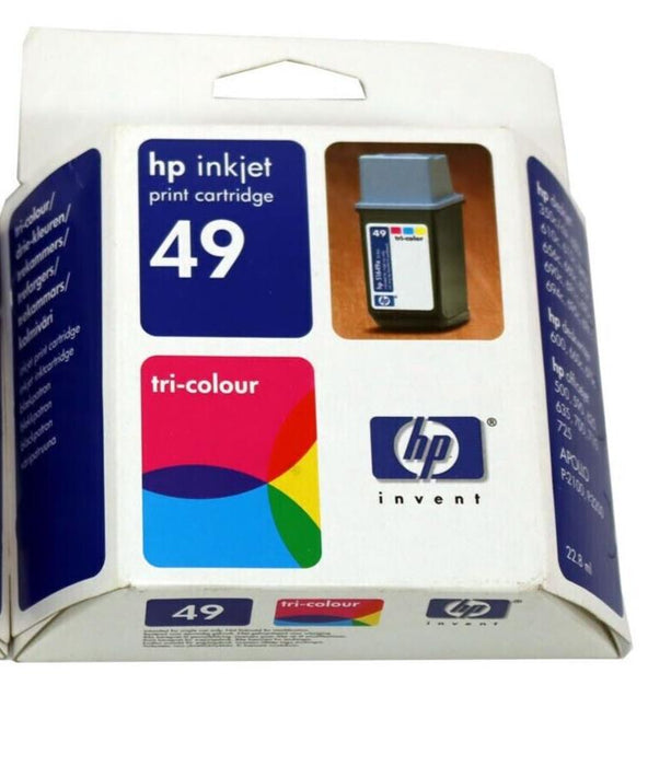 HP InkJet 49 Tri-Colour Ink Print Cartridge - Expired Oct 2004