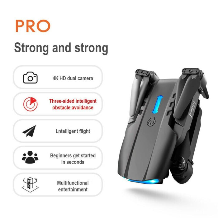 3 Batteries Drone Pro 4K HD Selfie Camera WIFI FPV GPS Foldable RC Quadcopter