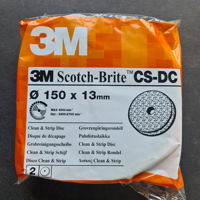 3M 2x Clean & Strip Scotch-Brite Disc 150 x 13 cm CS-DC New