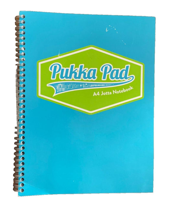 A4 Ruled Notebook Jotta Spiral Lined School Pad w/ Margins - Pukka