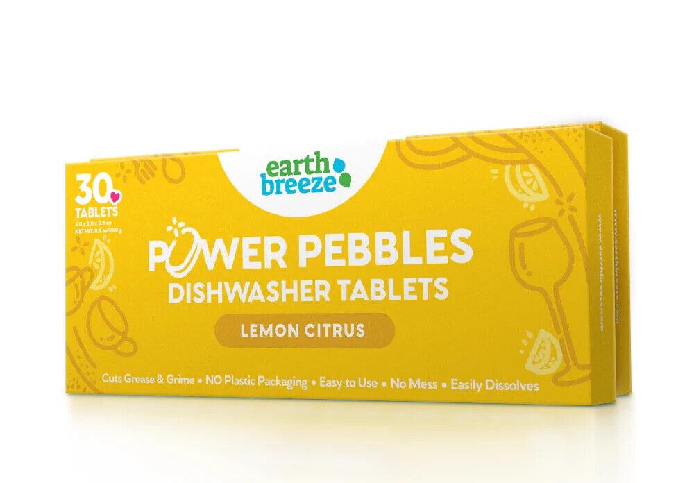 Earth Breeze Power Pebbles Dishwasher Tablets Lemon Citrus