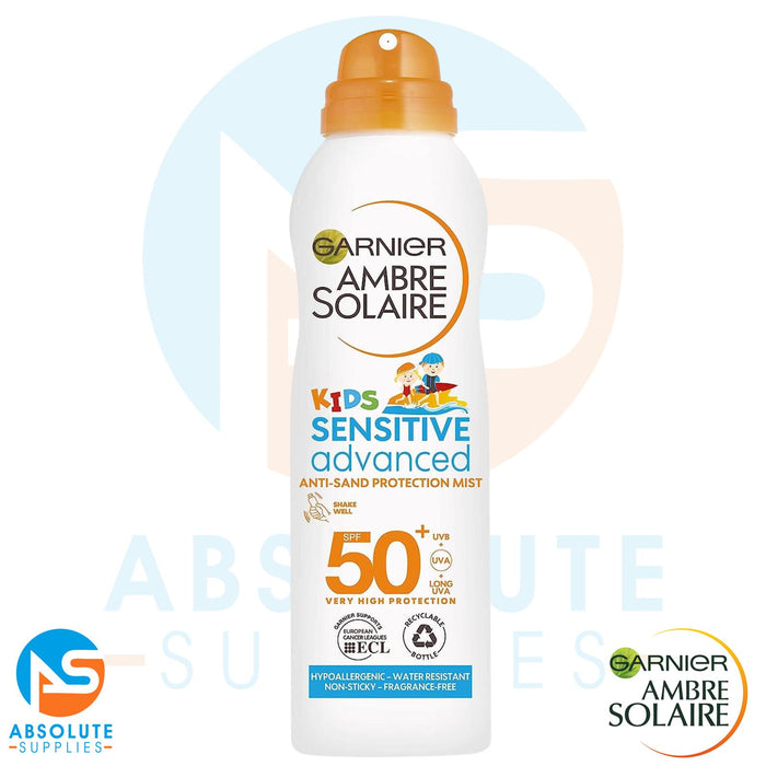 2x Ambre Solaire Kids Sensitive Anti-Sand Sun Cream Spray SPF50+