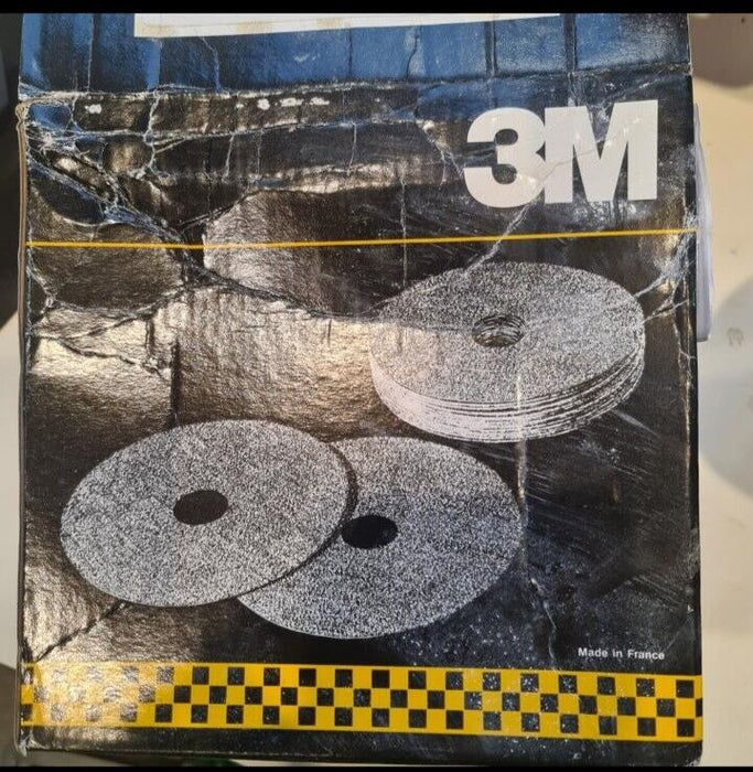 3M-855 fibre discs x25 in a pack p120 178mm x 22mm New