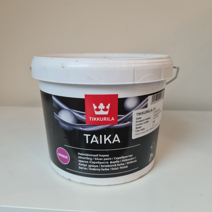 Tikkurilla Taika Silver Pearlescent Paint 2.7L - Expired 20/06/22