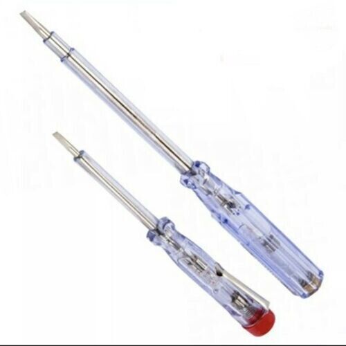 2PC VOLTAGE TESTER 100-250V SCREWDRIVER ELECTRIC ELECTRICIANS MAINS TESTER DIY