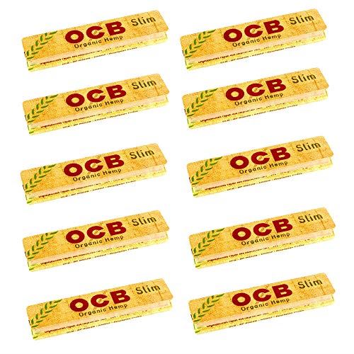 Genuine OCB ORGANIC HEMP Natural King Size Slim Rolling Papers - Original