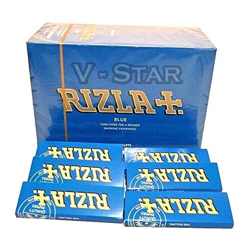 Blue RIZLA Regular Standard Cigarette Rolling Papers Original