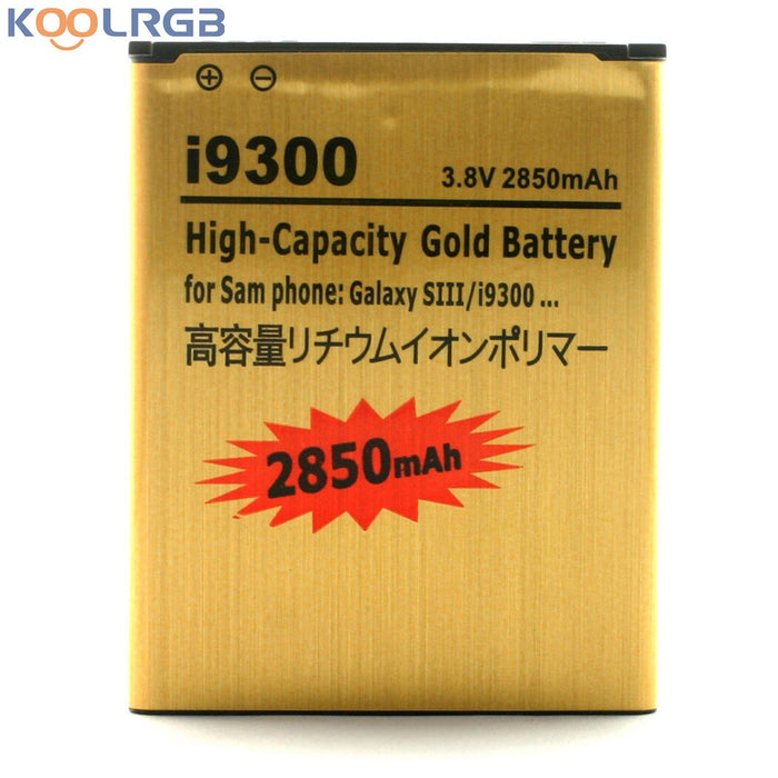 High Capacity Gold Battery For Samsung Galaxy SIII S3 i9300 GT-i9300 I9305 L710 i747